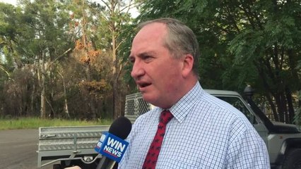 Barnaby Joyce at Nowra Saleyards