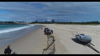 Tuncurry fishermen free great white shark