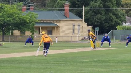 Golden Point's Andrew Warrick dismisses Kyle Eyers