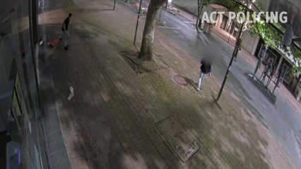 CCTV footage from city incident