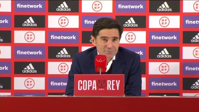 Marcelino: Le doy las gracias a cada uno de los jugadores por hacerme disfrutar de esto