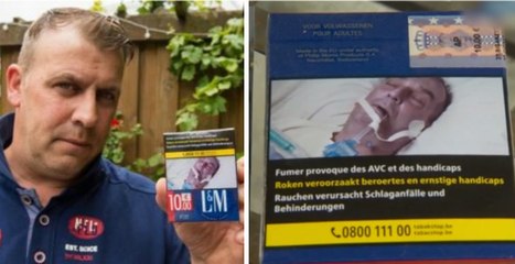 Il achète un paquet de cigarettes et voit la photo de son père mourant sur un lit d'hôpital !