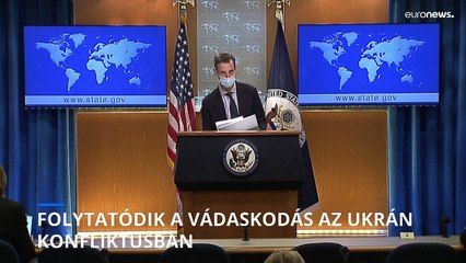 Washington szerint Moszkva hamis videóval találna ürügyet Ukrajna lerohanására