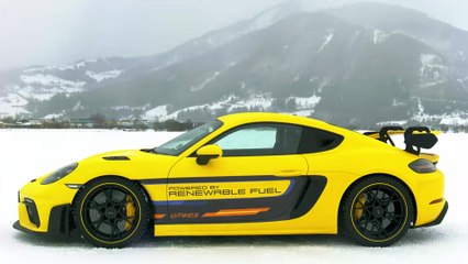 Powered by synthetic fuels - European presentation of the Porsche GT4 RS