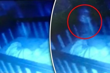 Elle découvre un fantôme qui se penche sur le berceau de son enfant