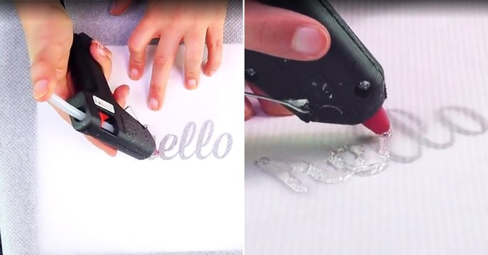 De la colle et du papier cuisson pour réaliser de superbes pochoirs