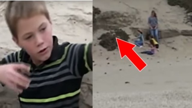 Ce petit garçon sauve une petite fille prise au piège dans le sable