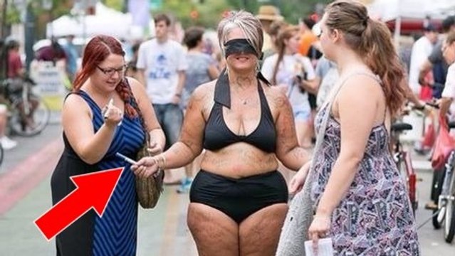 Cette femme se met en sous-vêtements dans la rue pour décomplexifier les femmes de leurs formes