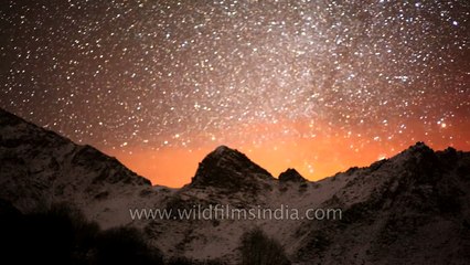 Exotic time lapse of stars from the Himalaya