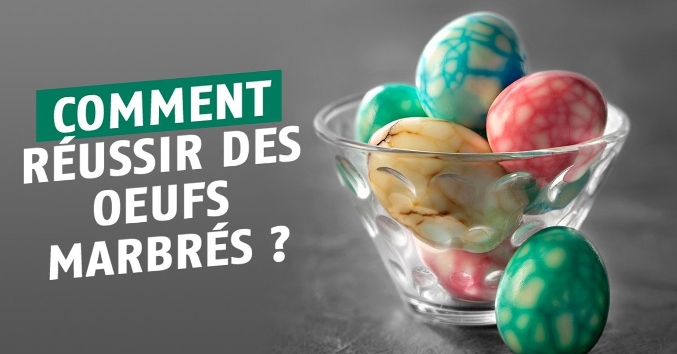 Comment réussir des oeufs marbrés