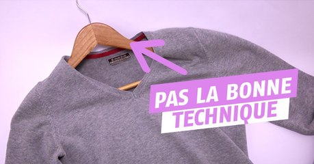 Comment suspendre un pull dans votre dressing sans le déformer