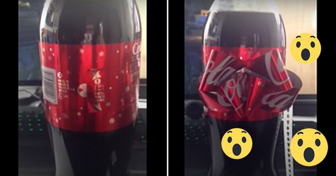 Cette bouteille Coca Cola de Noël est tout simplement magique !