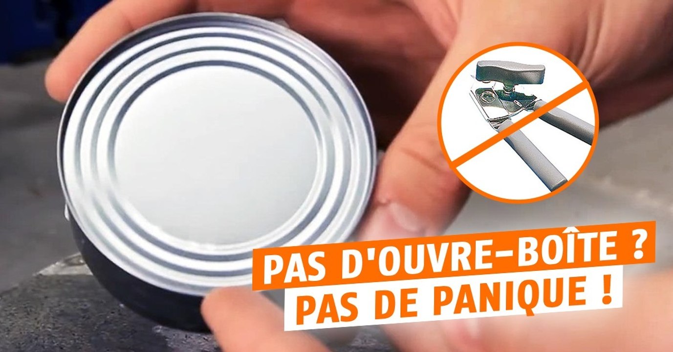 Ouvrir une boîe de conserve avec une cuillère : la méthode lorsque l'on a pas d'ouvre-boîte