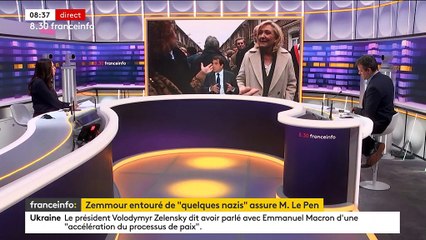 "Quelques nazis" avec Eric Zemmour : Marine Le Pen "est plus experte que moi dans ce domaine", ironise Christian Jacob