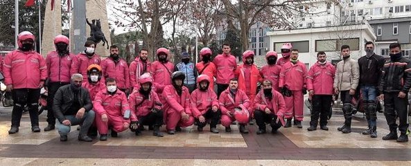 Denizli'de Yemek Sepeti Banabi motokuryeleri kontak kapattı