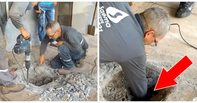 4 chatons coincés sous une terrasse ont été sauvés à coups de marteau-piqueur