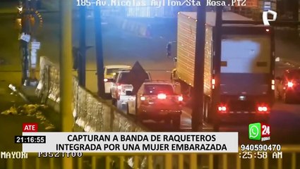 Ate: detienen a mujer embarazada que integraba peligrosa banda delincuencial