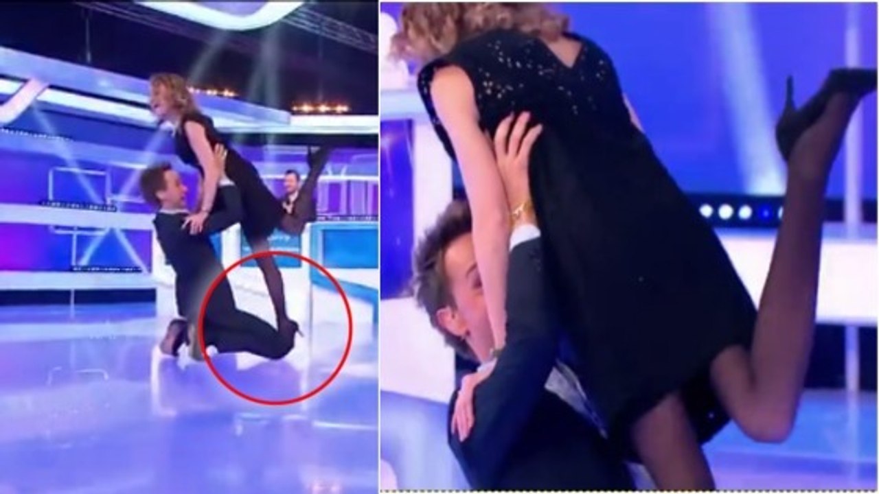 Cyril Féraud se rétame en essayant de reproduire le porté de Dirty Dancing avec une candidate !