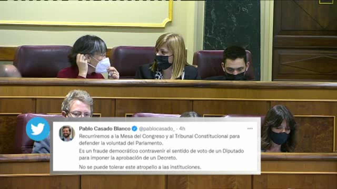 El PP habla de "fraude democrático" y recurrirá la votación de la reforma laboral