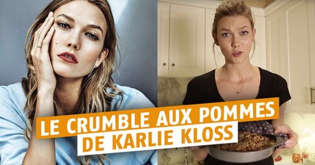 La recette du crumble aux pommes de Karlie Kloss