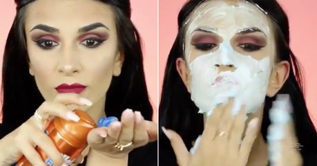 Beauté : cette youtubeuse utilise de la mousse à raser pour se démaquiller le visage