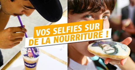 Des selfies imprimés sur la nourriture !