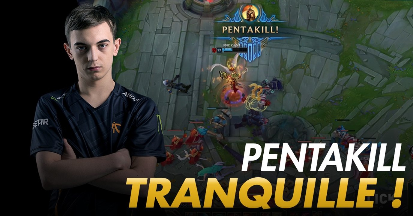 League of Legends : Caps signe un pentakill en 1v5 avant de finir la partie tranquille