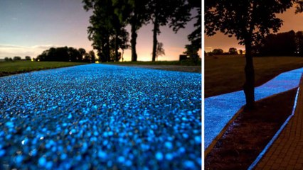 Pologne : des pistes cyclables rétroéclairées rechargeables grâce au soleil