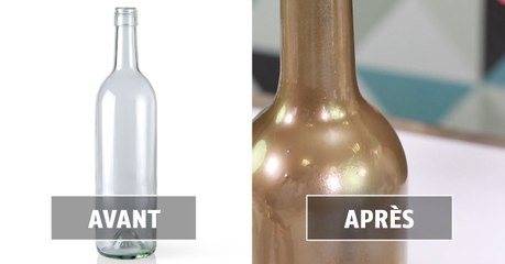 Do it yourself : faire un bougeoir avec une bouteille en verre pour une table de fête