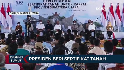 Presiden Jokowi Beri Sertifikat Tanah