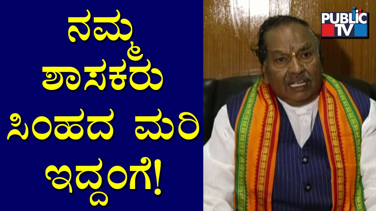 BJP MLAs Don't Leave The Party: K S EShwarappa | Public TV
