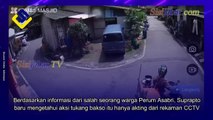 Video Viral...!! Berharap Dikasihani dan Minta Uang Warga, Tukang Bakso Ini Pura-pura Jatuh Terekam CCTV