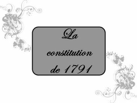 La constitution de 1791
