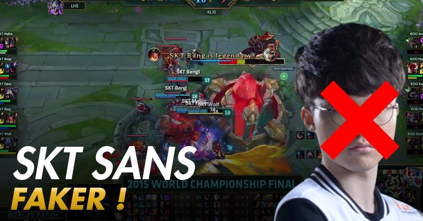 League of Legends : aujourd'hui, SKT T1 a joué sans Faker