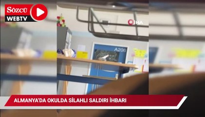Almanya'da okulda silahlı saldırı ihbarı