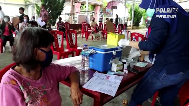 Fasilitas Antar Jemput Vaksinasi Terus Dilakukan Polres Minahasa