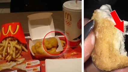 McDonald's : cette cliente retrouve une plume de poulet dans son nugget !
