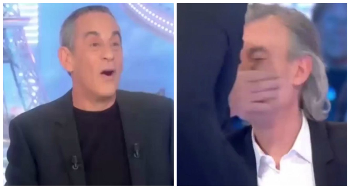 Salut les terriens : Laurent Baffie colle une baffe à Gilles Verdez sur le ton de la plaisanterie