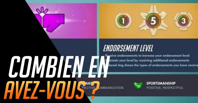Overwatch : découvrez combien de recommandations vous avez reçu