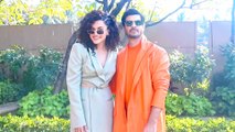 Taapsee Pannu & Tahir Raj Bhasin Promote Their Netflix Film 'Looop Lapeta'