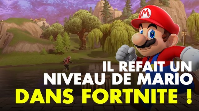 Fortnite : un joueur a recréé le premier niveau de Mario dans le mode Terrain de jeu