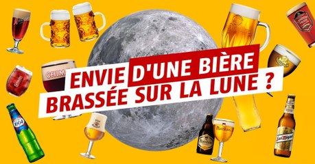 La première bière brassée sur la lune