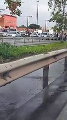 Engavetamento com 9 carros na BR 116