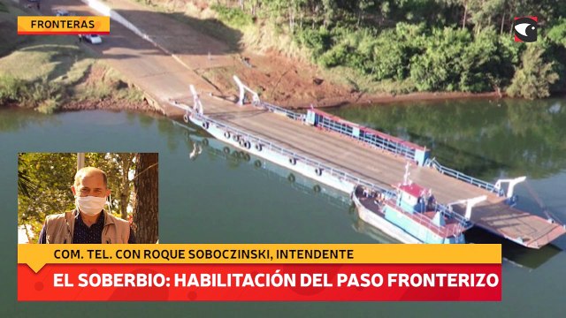 El Soberbio habilitación del paso fronterizo