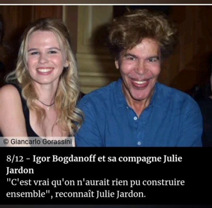 Julie Jardon, la dernière compagne d'Igor Bogdanoff, se confie sur leur histoire