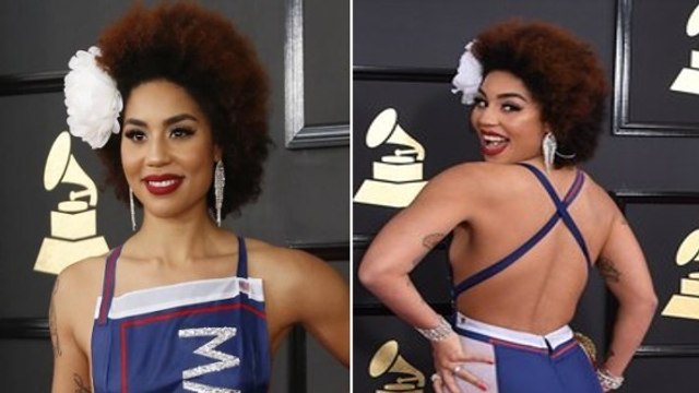 Grammy Awards 2017 : la robe de Joy Villa a scandalisé de nombreux internautes...