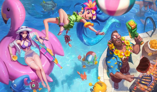League of Legends : Pool Party, les skins en détail