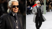Karl Lagerfeld : voilà pourquoi le grand couturier ne quitte jamais ses lunettes noires !
