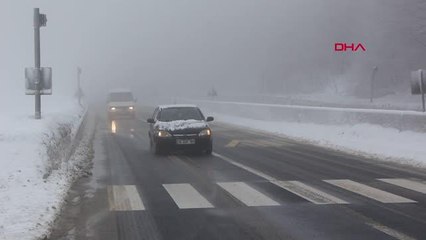 BOLU DAĞI'NDA SİS ULAŞIMI ETKİLEDİ