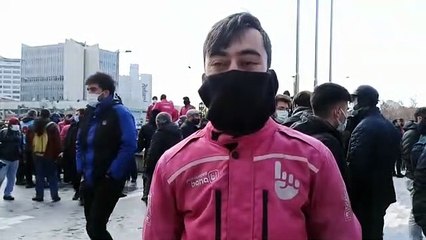 Yemeksepeti kuryeleri direnişi sürdürüyor: Hakkımızı alana kadar alanlarda olacağız